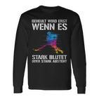 Ice Hockey Player Geheult Wird Wenn Es Blutet Or Absteht S Langarmshirts