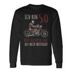 Ich Bin 50 Bitte Helfen Sie Mir Auf Mein Motorrad Langarmshirts