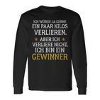 Ich Bin Ein Winner Diet Lose Weight Nutrition Langarmshirts