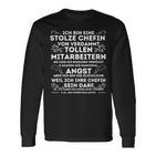 Ich Bin Eine Stolze Chefinonerdammt Tollen Mitarbeitern Langarmshirts