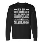 Ich Bin Eisenbahner Railway Langarmshirts