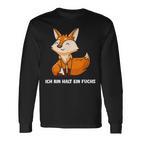 Ich Bin Halt Ein Fuchs Slogan Schlauer Fox Langarmshirts