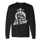 Ich Bin Hier Der Schäf Langarmshirts