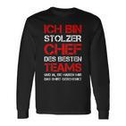 Ich Bin Stolzer Chef Des Besten Teams Colleagues Fun Langarmshirts