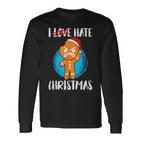 Ich Hasse Christmas Cookie Fun Christmas Langarmshirts