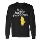 Ich Hasse Menschen Für Muffel Langarmshirts