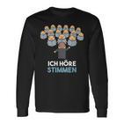 Ich Höre Stimmen Chorleiter Conductor Langarmshirts