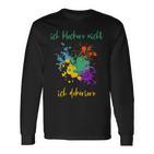 Ich Kleckere Nicht Ich Dekoriere Langarmshirts