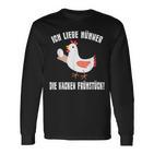 Ich Liebe Hühner Die Kacken Breakfast Farmer I Love Hühner Die Kacken Breakfast Langarmshirts