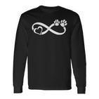 Infinite Hundeliebe Dog Paw Heart Dog Langarmshirts