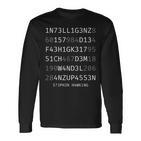 Intelligence Ist Die Kigigkeit Schutzung Dem Wanderel S Langarmshirts