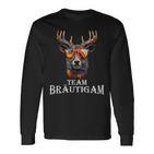 Jga Team Groom Deer Hunter Stag Night Langarmshirts