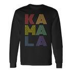 Kamala Harris Retrointage Langarmshirts