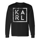 Karl Minimalism Langarmshirts