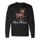 Labrador Retriever Christmas Reindeer Dog Lover Langarmshirts