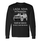 Lada Niva 4X4 Offroad King Langarmshirts