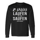 Laufen Ich Habe Saufenersten Party Suff Alcohol Langarmshirts