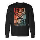 Level Onkel Freigeschaltet Du Wirst Onkel Langarmshirts