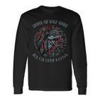 Lieber Ein Wolf Odin Als Ein Lamb Godiking Odin Wolf Langarmshirts