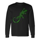 Lizard Print Gecko Animal Langarmshirts