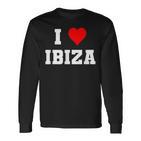 I Love Ibiza Langarmshirts