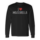 I Love Mozzarella Langarmshirts