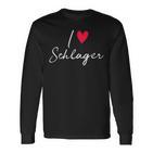 I Love Schlager Langarmshirts