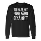 Lustiges Ich Habe Mit Einem Bären Gekämpft Gute Besserung Langarmshirts