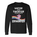 Lustigesater Einer Tochter Einhörner Geburt Baby Langarmshirts