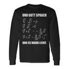 Maxwell Gott Sprach Und Es Ward Licht God Speech And Langarmshirts