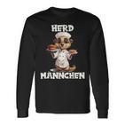 Meerkat Cooking Chef's Hat Man Herdmännchen Langarmshirts