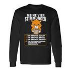 Meineier Stimmungen Cat Sarcasm Slogan Langarmshirts