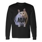 Meme Huh Cat Langarmshirts