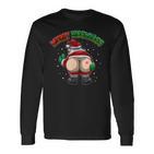 Merry Kissmyass Leck Am Arschom Weihnachtsmann Langarmshirts