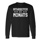 Mitarbeiter Des Monats Award Award Langarmshirts