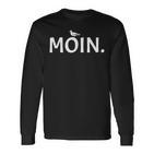 Moin Hamburg Möwe Plattdeutsch Baltic Sea Langarmshirts