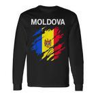 Moldova Flag Langarmshirts