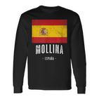 Mollina Spanien Es Flagge Stadt Bandera Langarmshirts