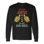 Name Justus Wo Ein Justus Istorname Langarmshirts