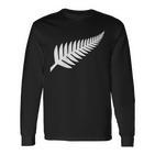 New Zealand Silver Fern Nz Proud Kiwi Rugby Langarmshirts