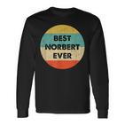 Norbert First Name Langarmshirts