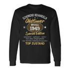 Oldtimer Baujahr 1949 Geborenintage 1949 Birthday Langarmshirts