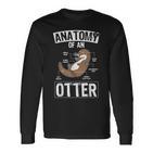 Otter Anatomy Of An Otter Cute Otter Lover Langarmshirts