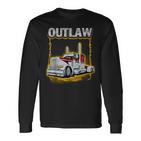 Outlaw Peterbilt Truck S Langarmshirts