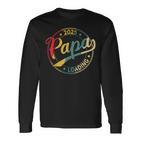 Papa 2025 Loading Werdender Papa 2025 Retro Papa Est 2025 Langarmshirts