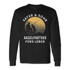 Papa Und Sohn Angelpartner Fürs Leben Angeln Angler Langarmshirts