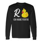 Pensioner Retirement Ich Habe Fertig Retirement Langarmshirts