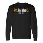 Phd Fertig PhD Graduate Langarmshirts