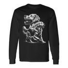 Playful Golden Retriever Dog In Photorealistic Style Langarmshirts