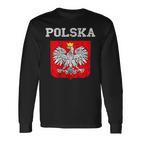 Polska Polish Flag Polish Pride Polska Polish Eagle S Langarmshirts